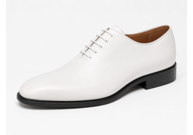Pantofi barbati eleganti din piele naturala Alb - GKR200A